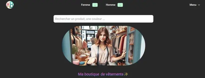 Photographie du site réalisé par Créateur Web : Ma Boutique